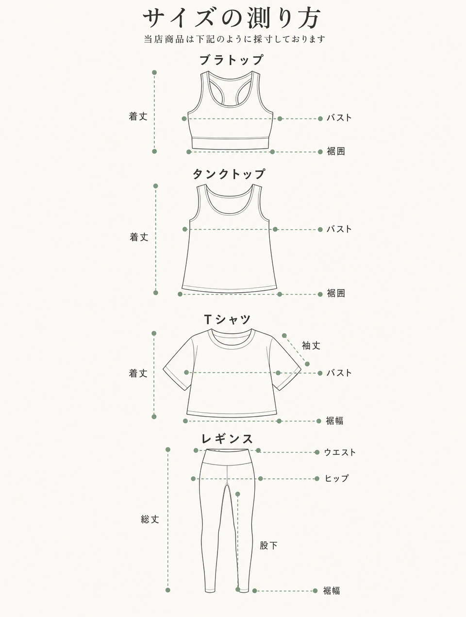 サイズの測り方